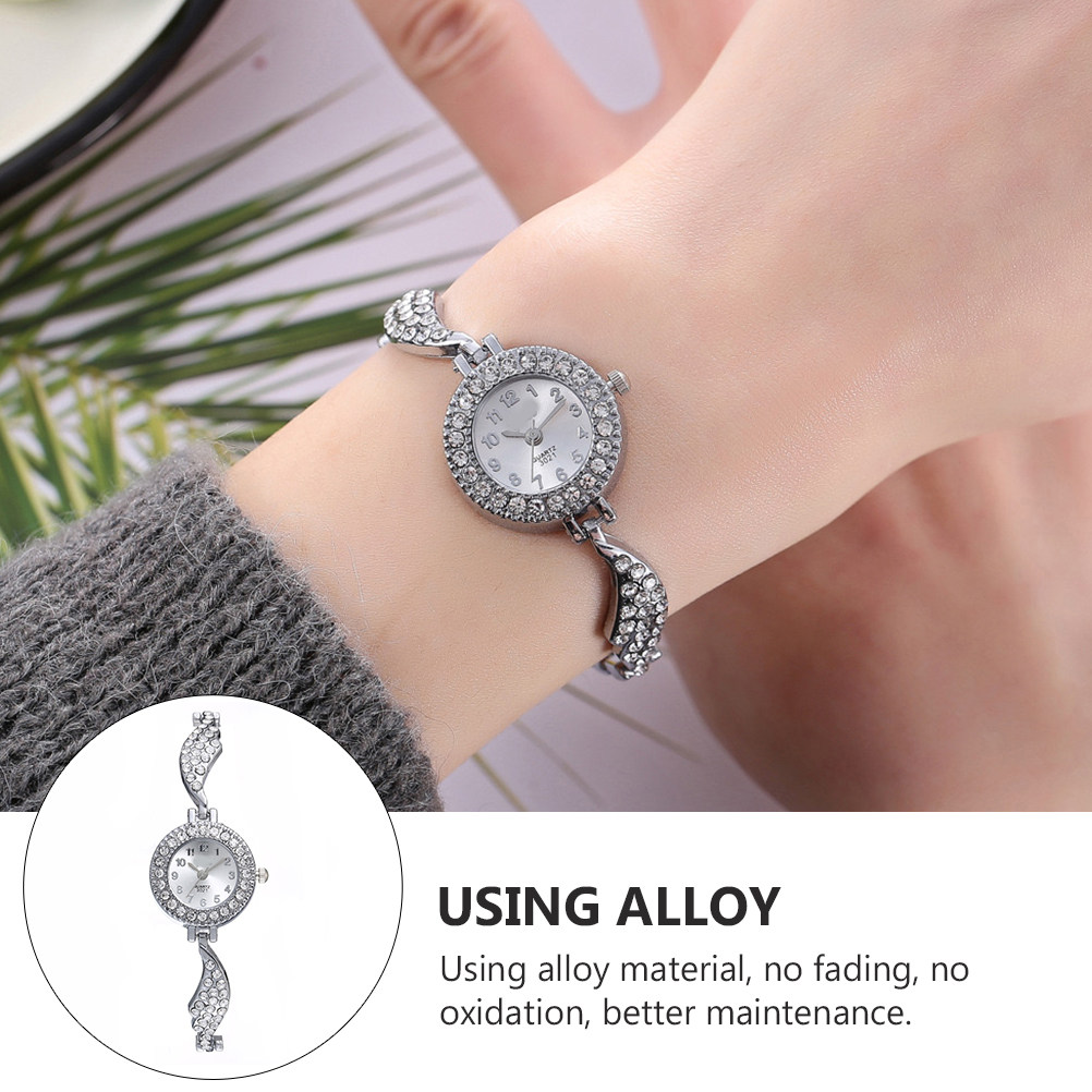 1Pcs Women's Rhinestone Wing Q - Luxury Watch Gift For Her ulasan dan harga