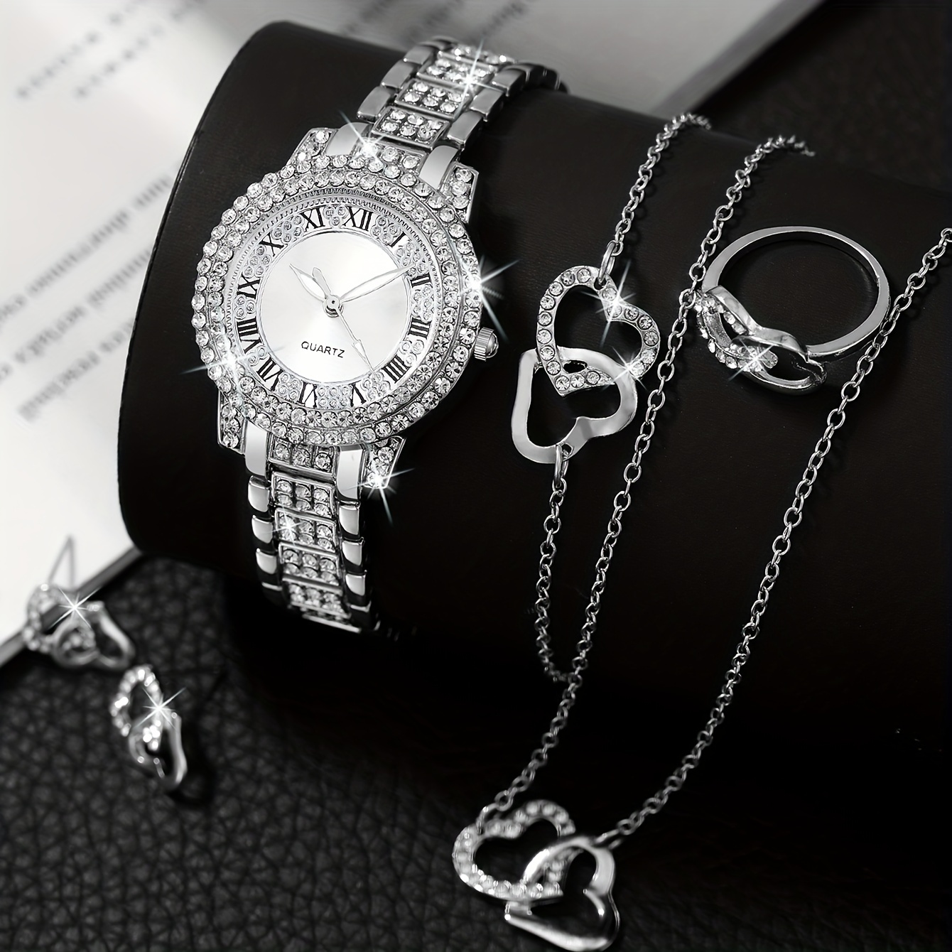 6pcs/set Women's Watch Luxury  - Luxury Watch Gift For Her ulasan dan harga