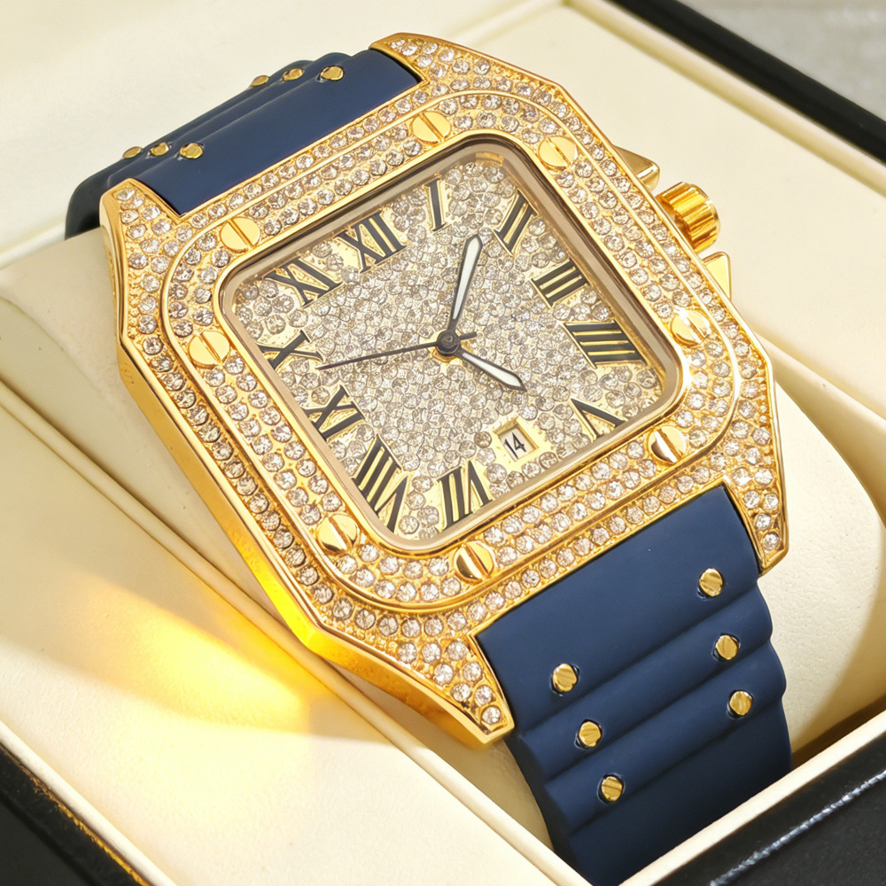 Hot Fashion Square Full Diamon - Luxury Watch Iceberg ulasan dan harga