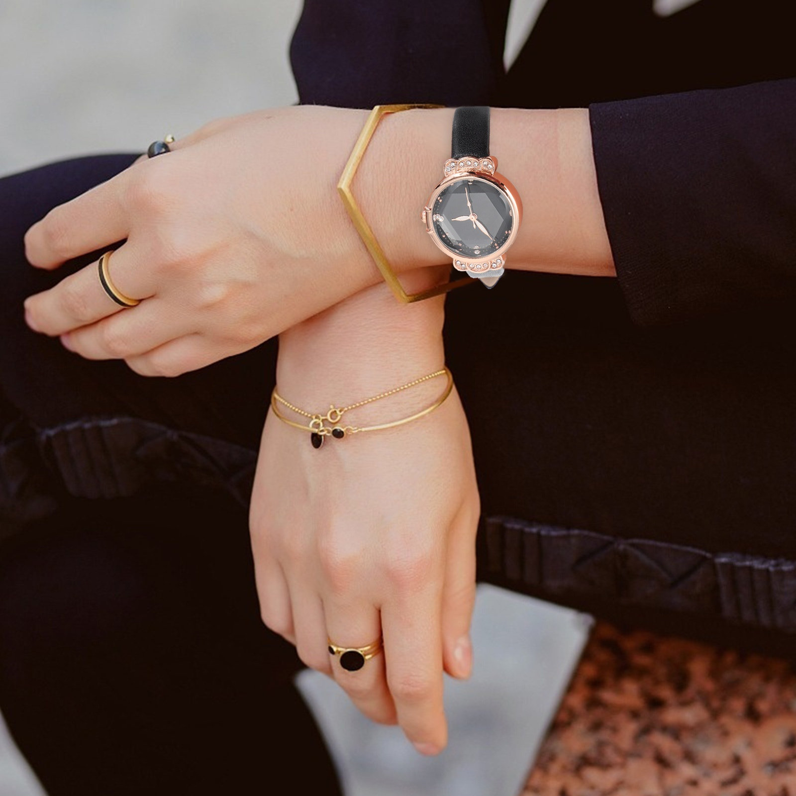 Rhinestone Women Watch Fashion - Luxury Watch Gift For Her ulasan dan harga