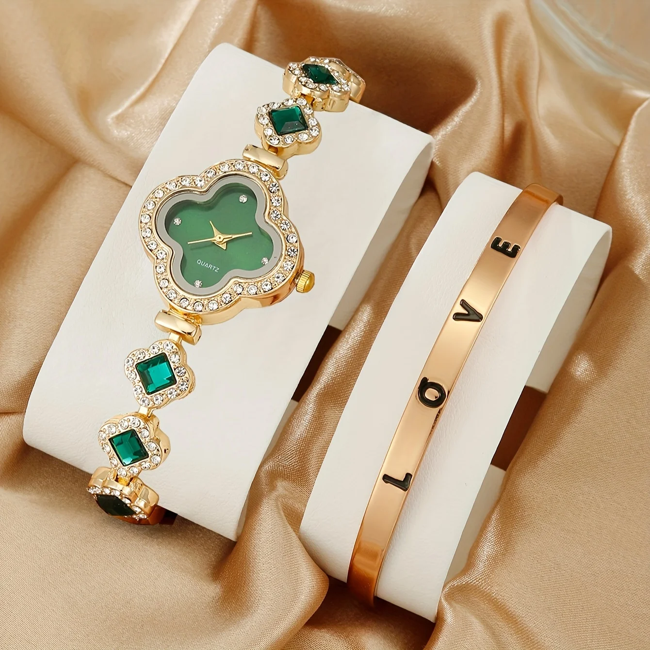 2pcs/set Women's Watch Luxury  - Luxury Watch Gift For Her ulasan dan harga