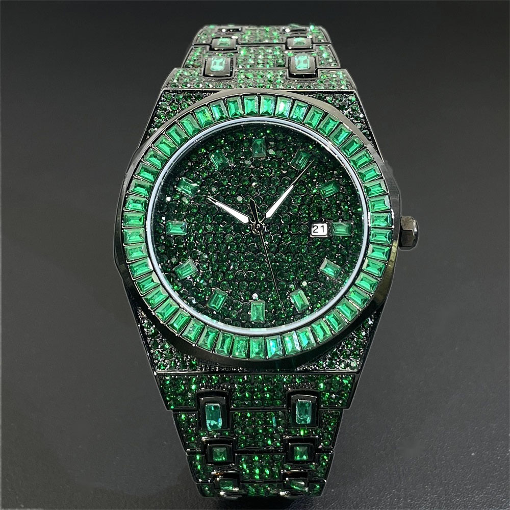 2024 Hip Hop Green Diamond Wat - Luxury Watch Iceberg ulasan dan harga