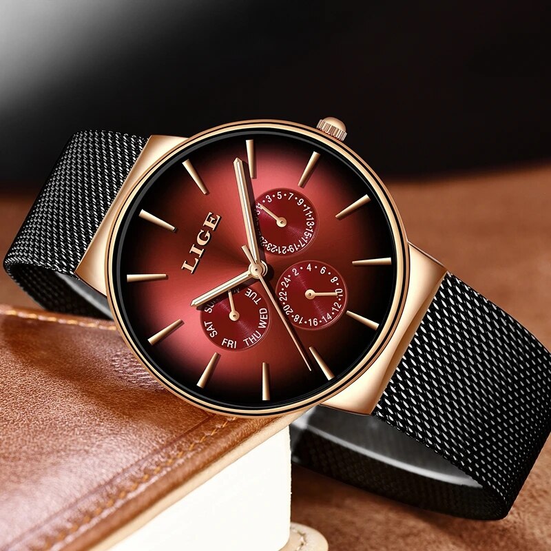 New LIGE Fashion Mens Watches  - Luxury Watch Top 10 ulasan dan harga
