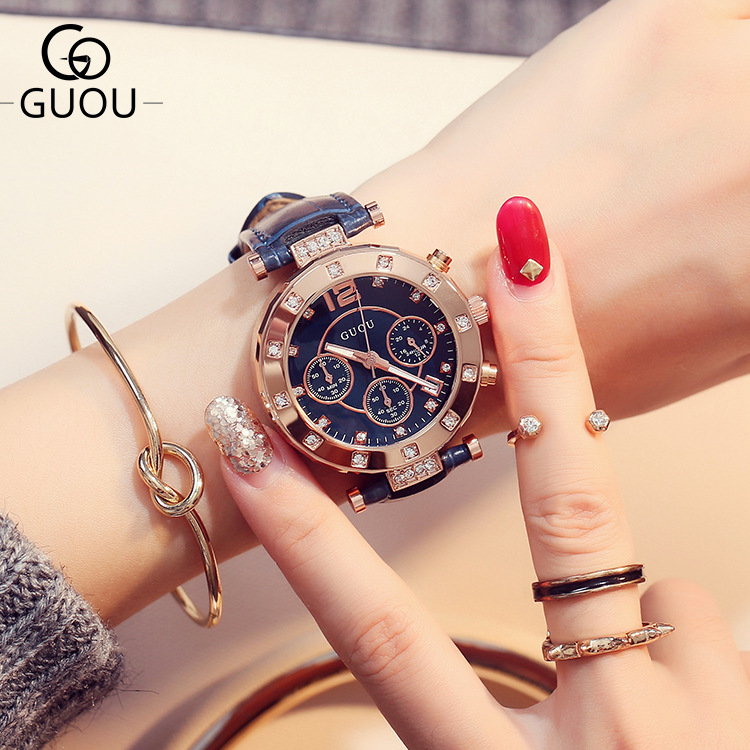 2018 GUOU Top Brand Fashion Lu - Luxury Watch Top 10 ulasan dan harga