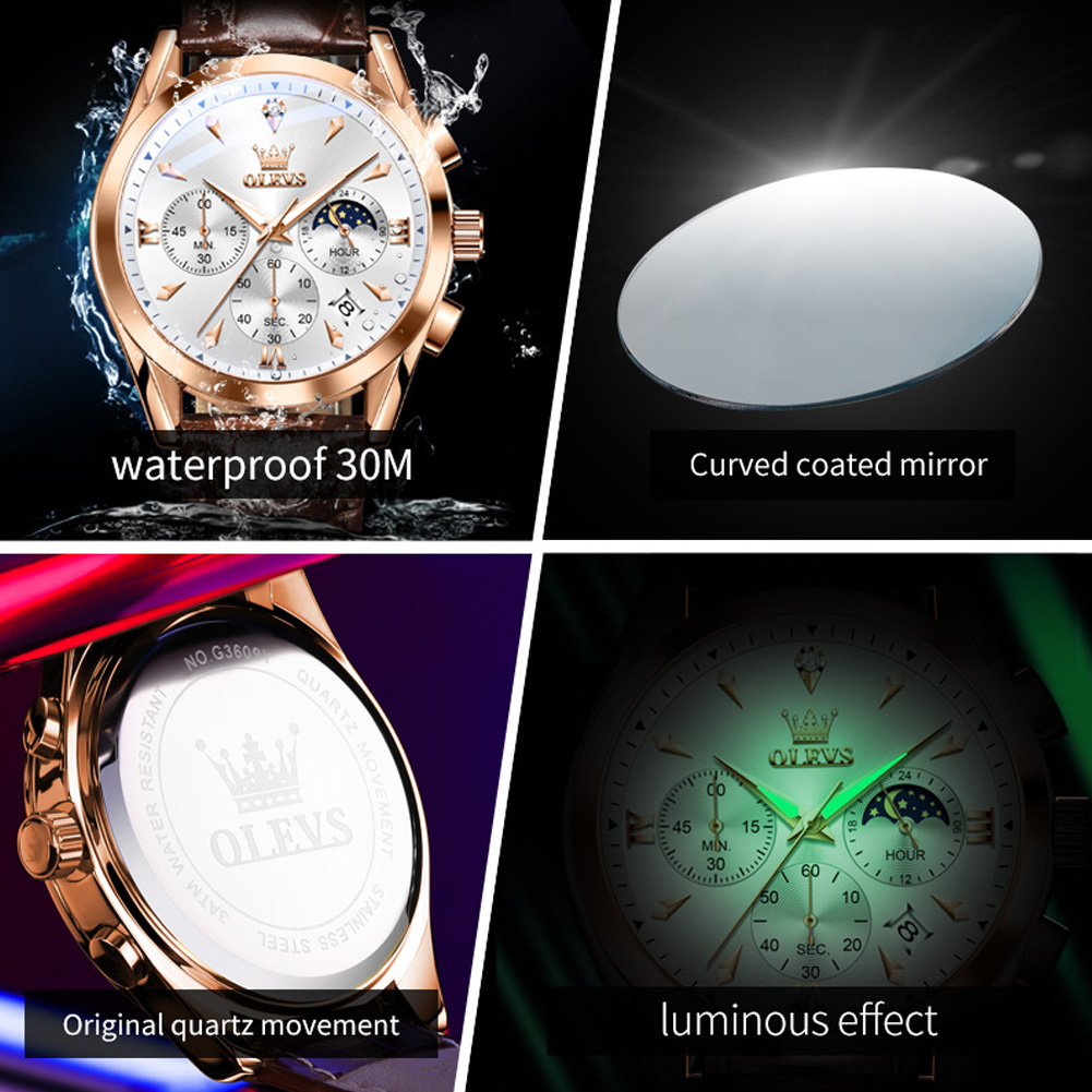 OLEVS Brand New Fashion Quartz - Luxury Watch Magazine ulasan dan harga
